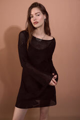 Slowlove Vestido em malha Preto