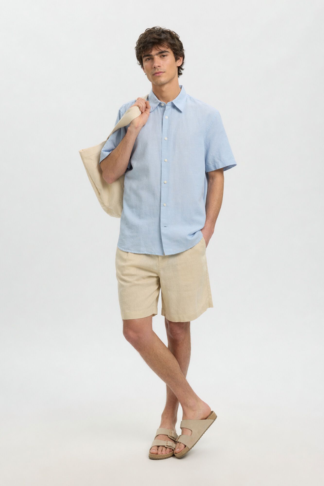 Selected Short sleeve shirt Blue