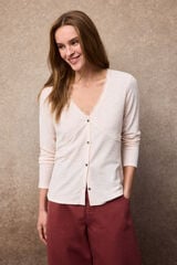 Slowlove Top cardigan blonda Beige