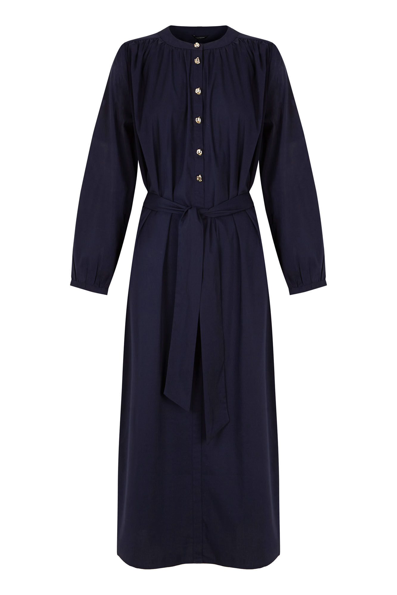 Cortefiel Poplin dress Navy