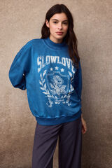 Slowlove Sweatshirt oversize Azul
