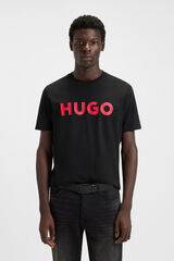 HUGO T-shirt manga curta Preto