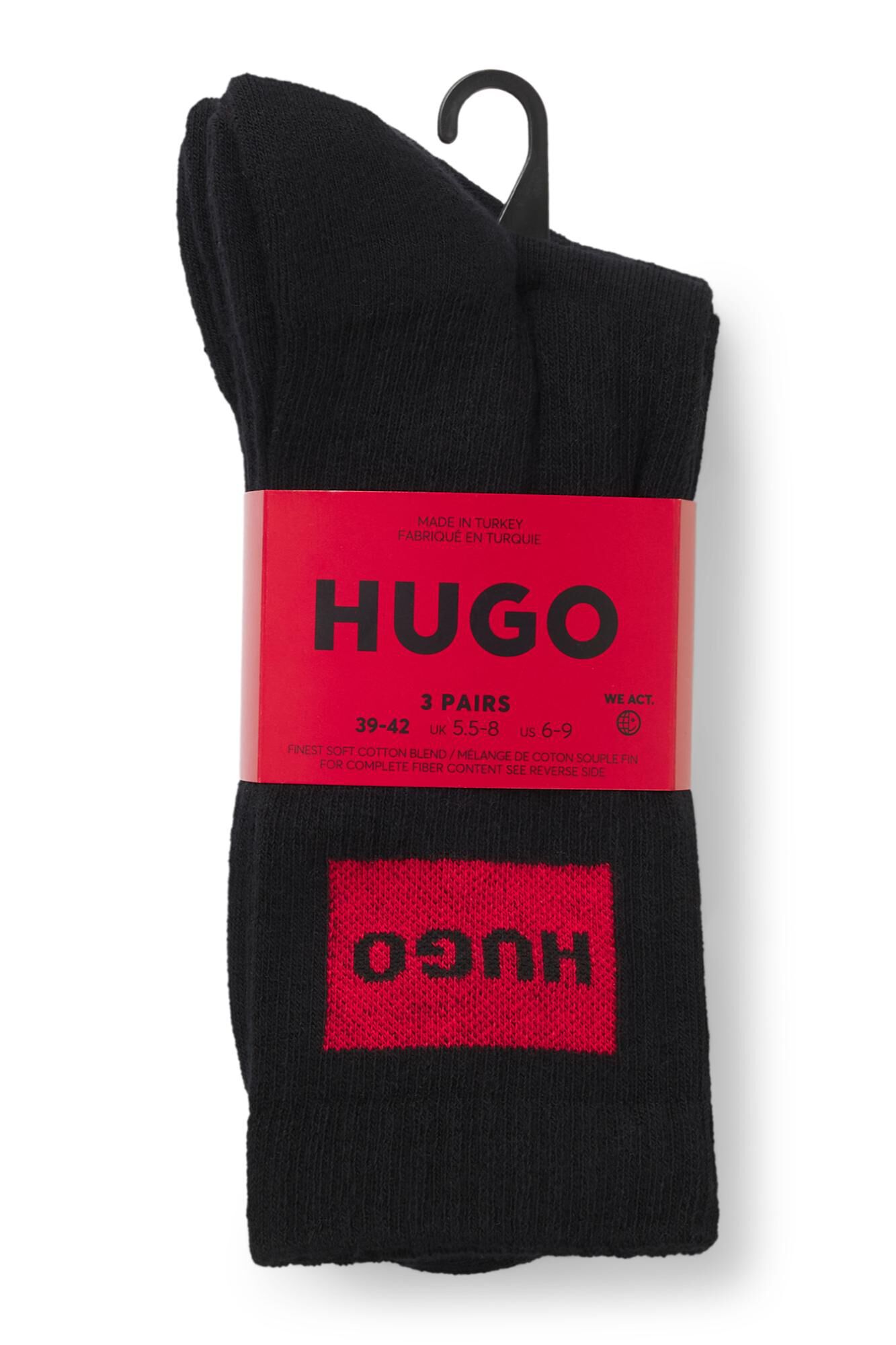 HUGO Pack tres calcetines