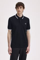 Fred Perry Twin tipped Fred Perry polo shirt Black