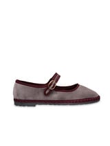 Flabelus Velvet Mary Jane Grey