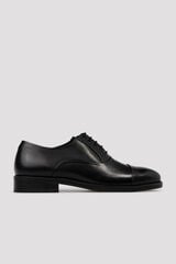 Cortefiel Sapato Oxford de vestir Preto