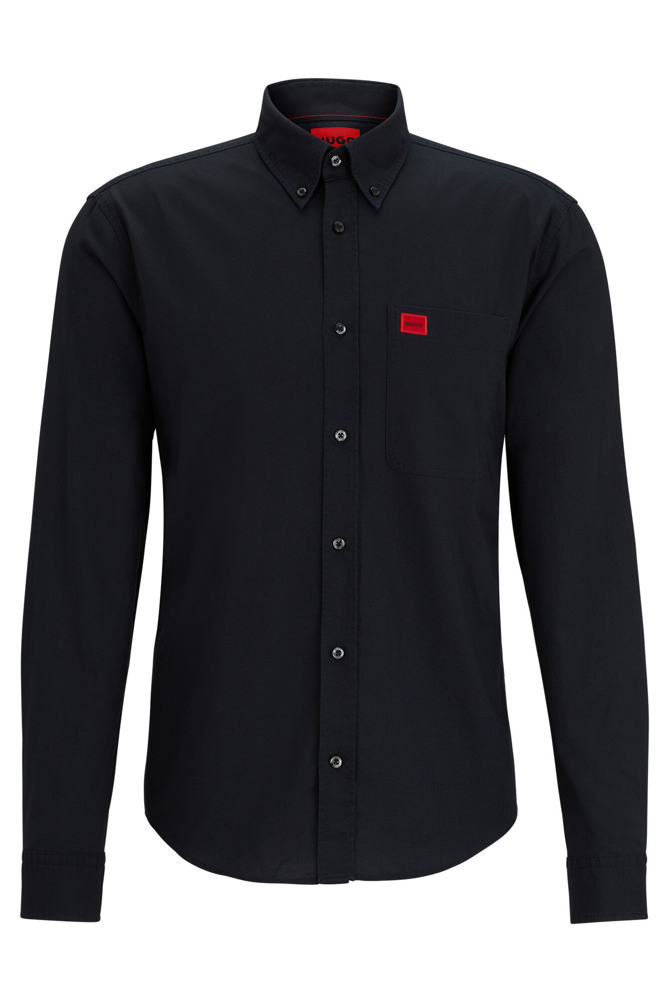 HUGO Long sleeve shirt Black