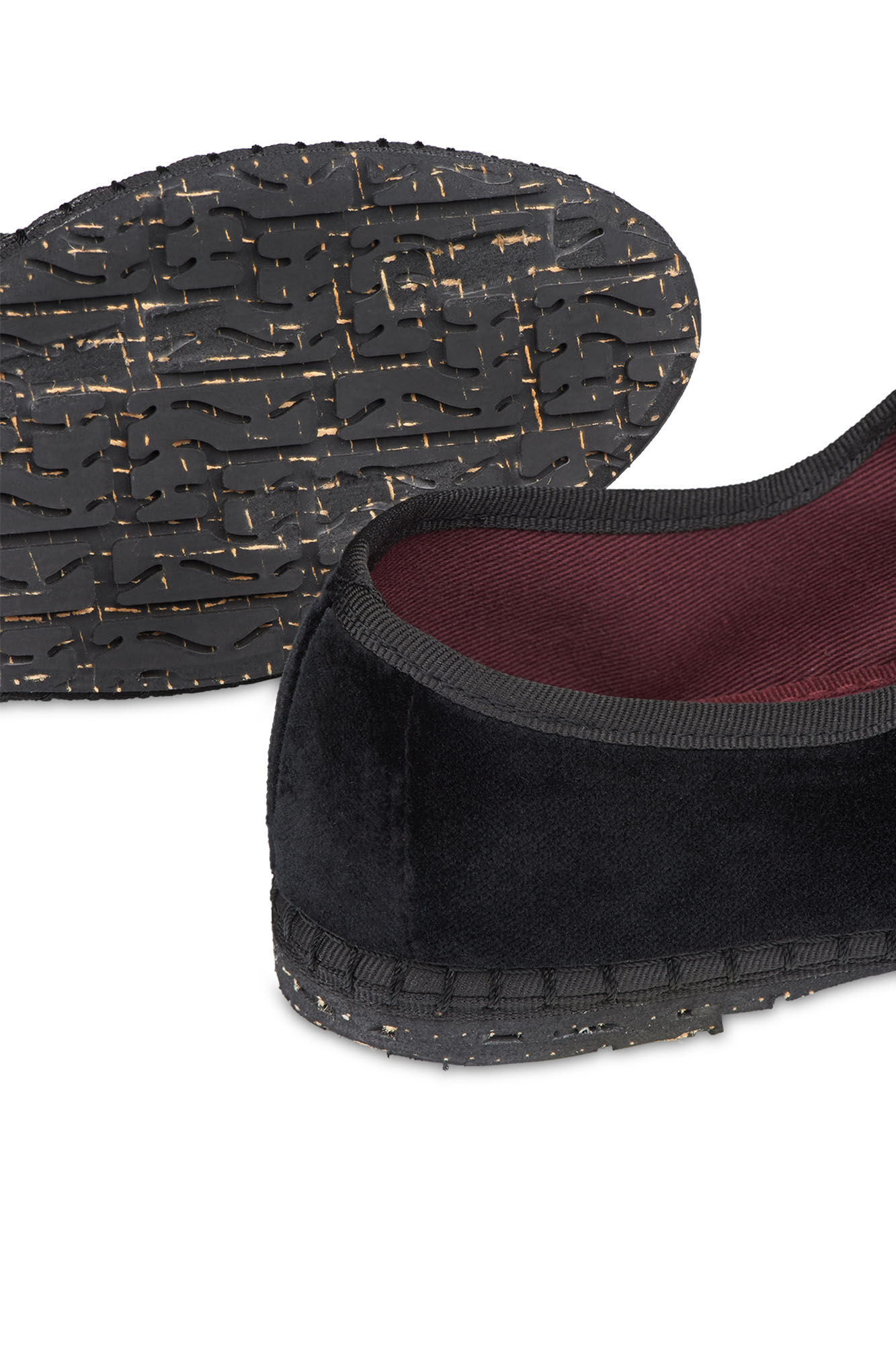 Flabelus Velvet Mary Jane Black