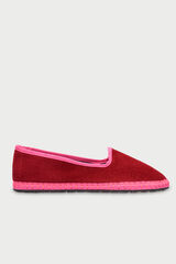 Flabelus Slipper de lino Red