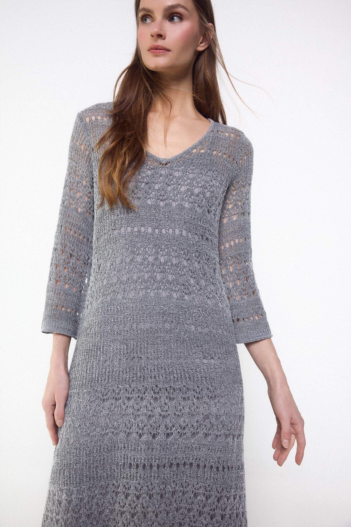 Slowlove Openwork knit dress