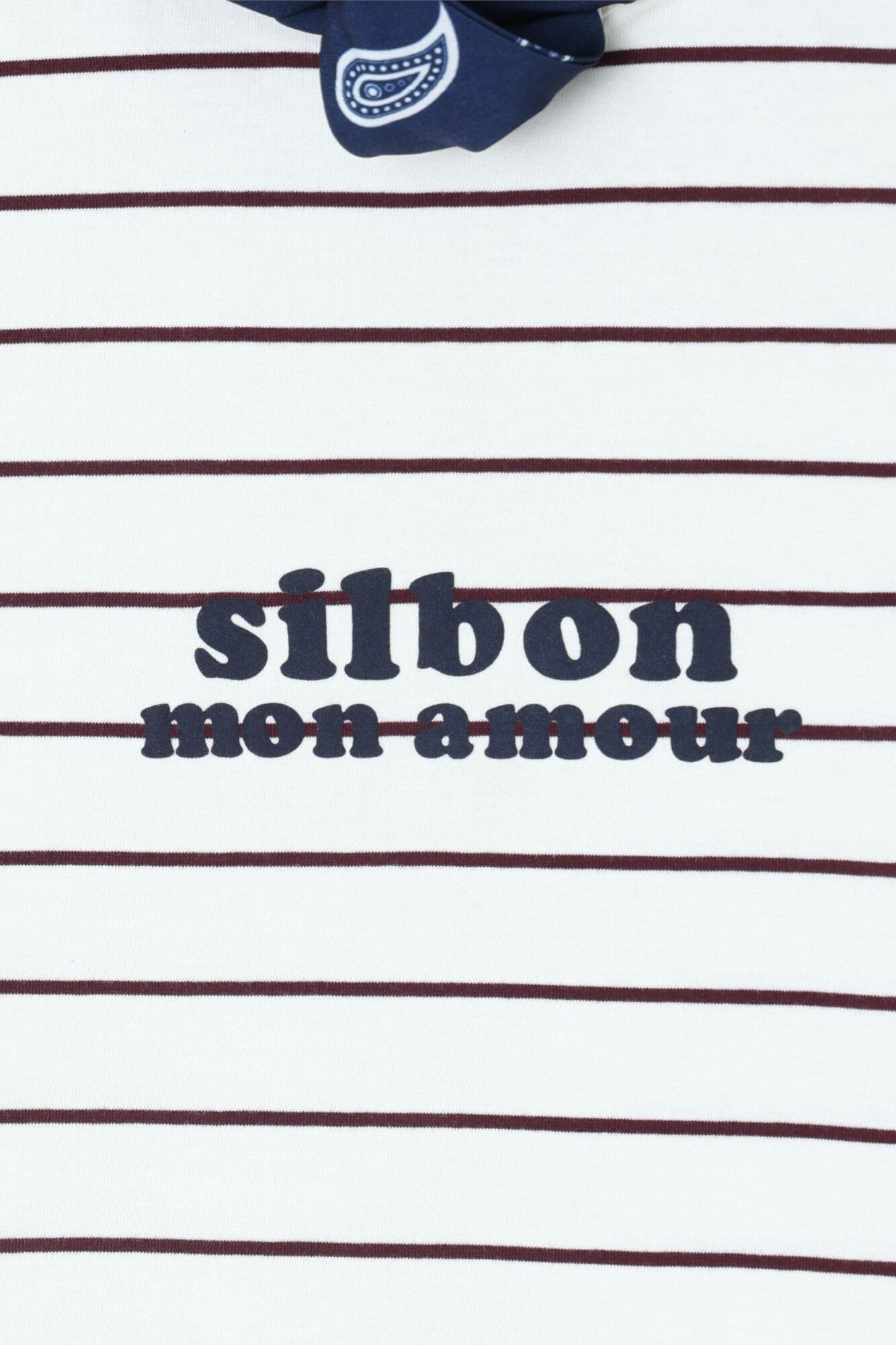 Silbon T-shirt mulher com aplica&ccedil;&atilde;o silbon bandana Impress&atilde;o