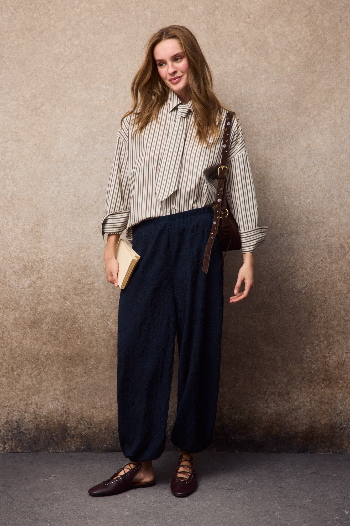Slowlove Camisa rayas corbata