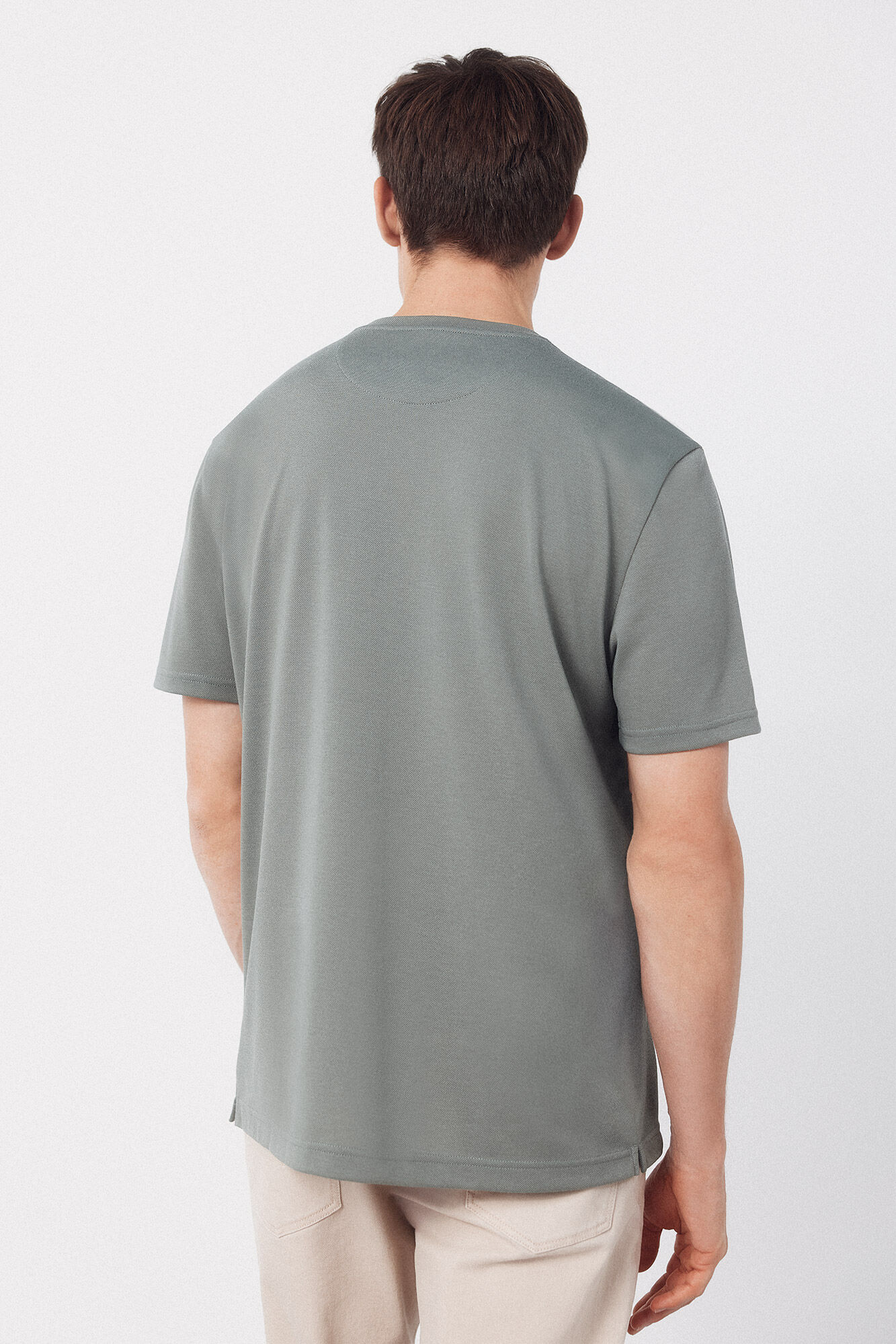 Cortefiel COOLMAX&reg; T-shirt Kaki