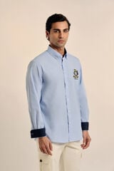 Valecuatro Camisa do escudo Azul