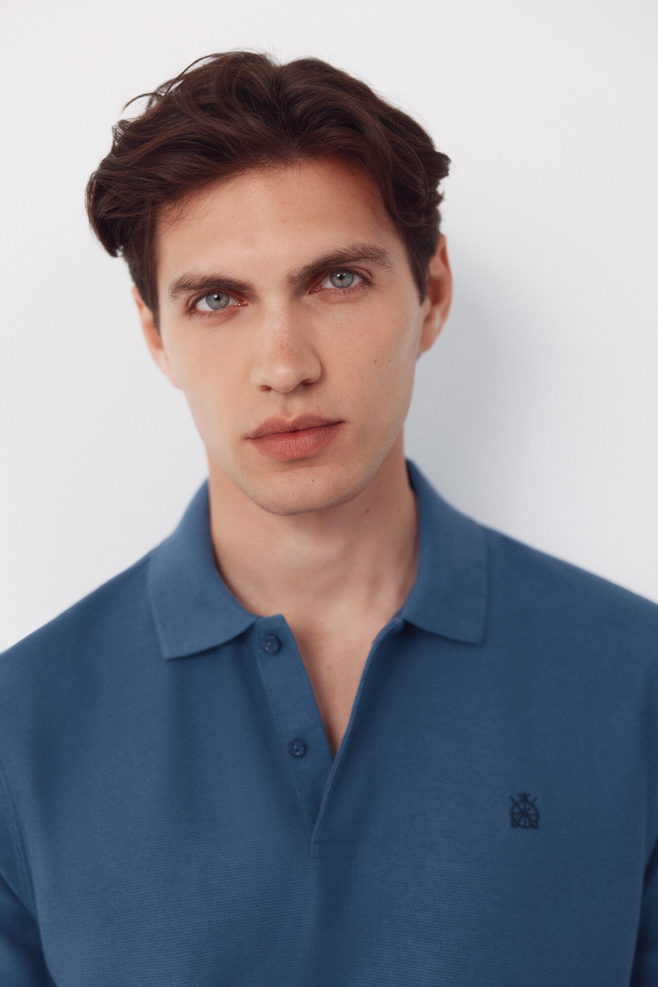 Cortefiel Polo shirt link structure Blue