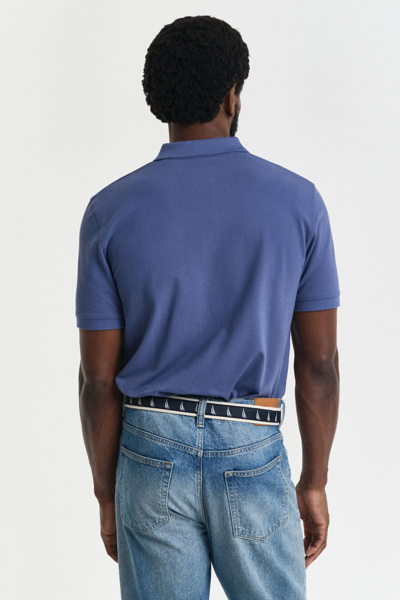 Gant Polo piqu&eacute; contrastante Azul