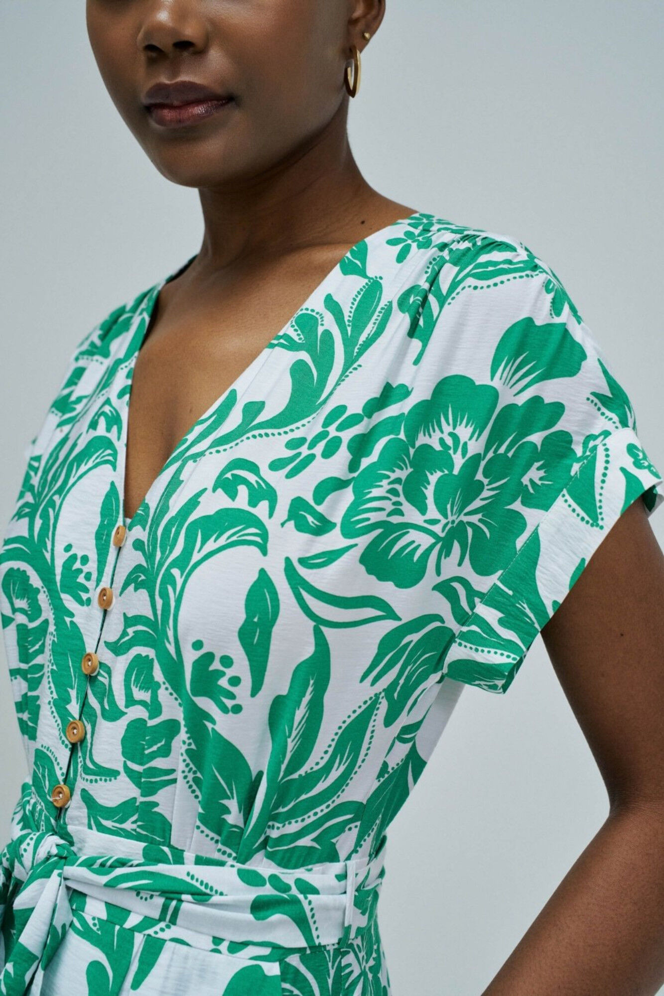 Salsa Jeans Vestido com estampado floral Verde