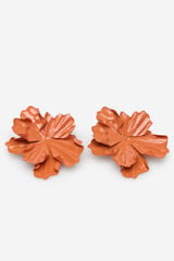 Cortefiel Flower earrings Orange