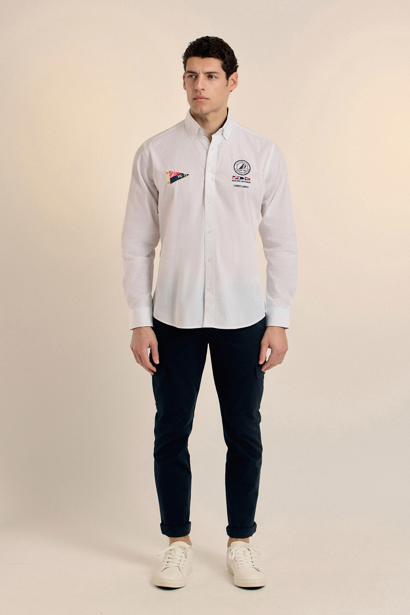 Valecuatro Camisa desportiva Branco