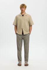 Selected Short sleeve shirt Beige