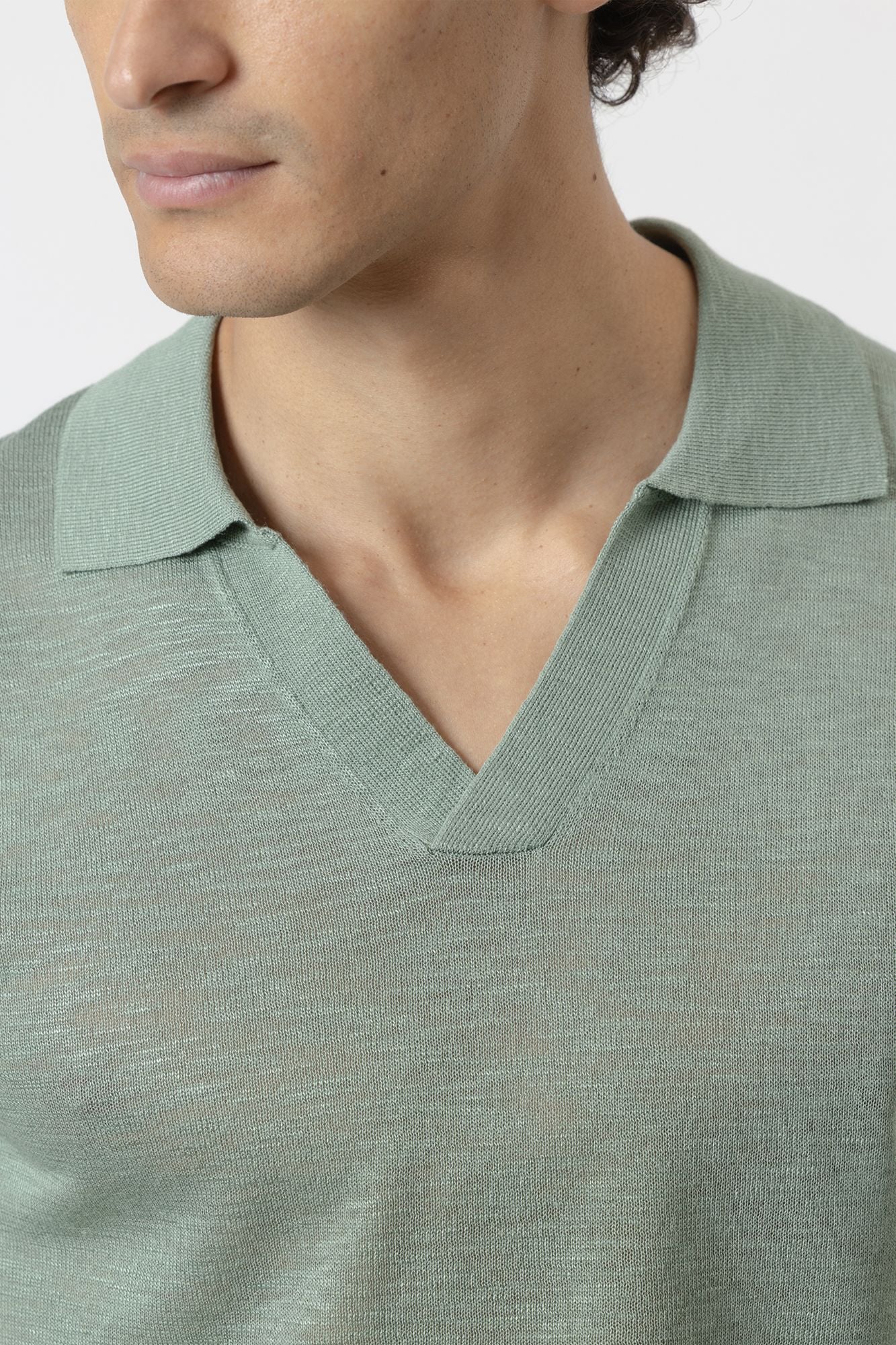 PuroEGO Jersey-knit polo shirt Green