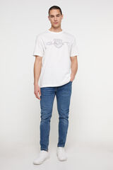 Gant T-shirt de manga curta Ecru