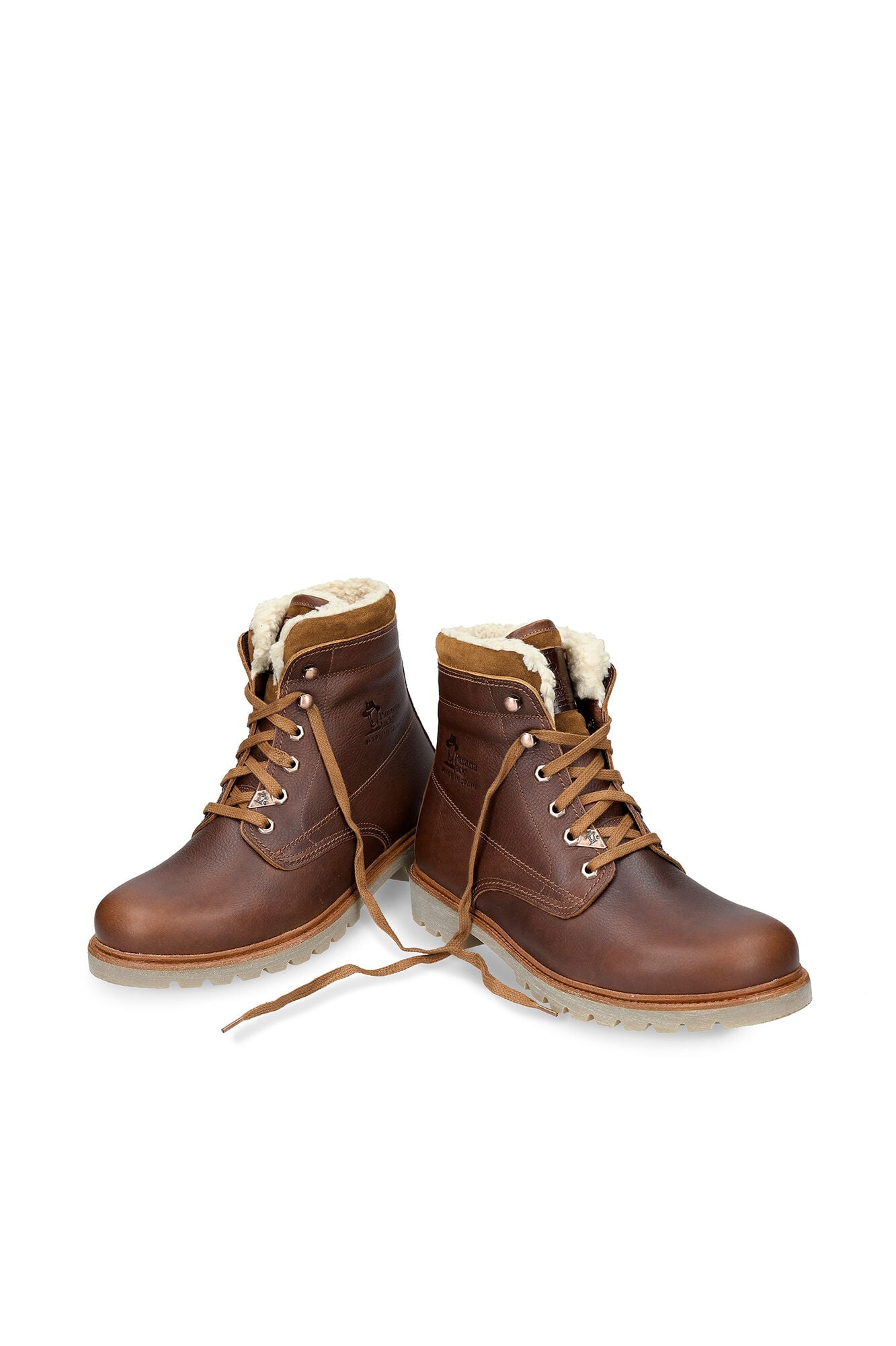 Panama Jack Bota de homem em pele napa Castanho