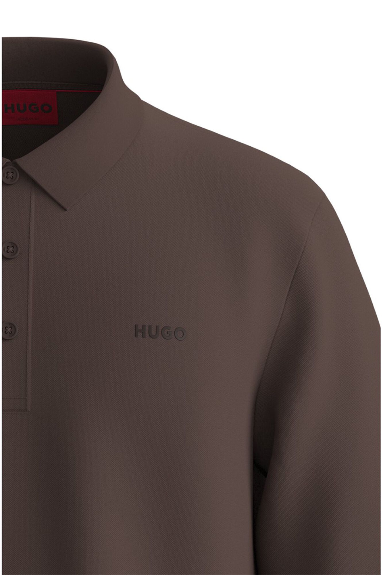 HUGO Regular polo shirt Dark brown