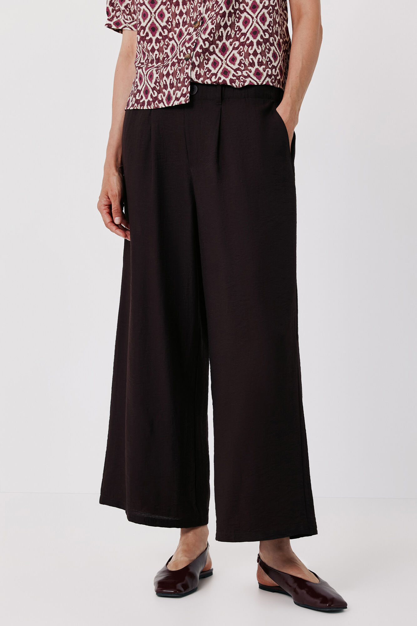 Cortefiel Fluid wide trousers