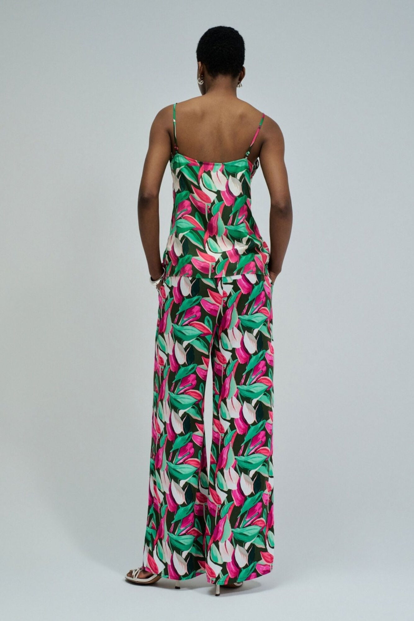 Salsa Jeans Floral print regular trousers Pink