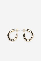 Cortefiel Irregular hoop earrings+ Yellow