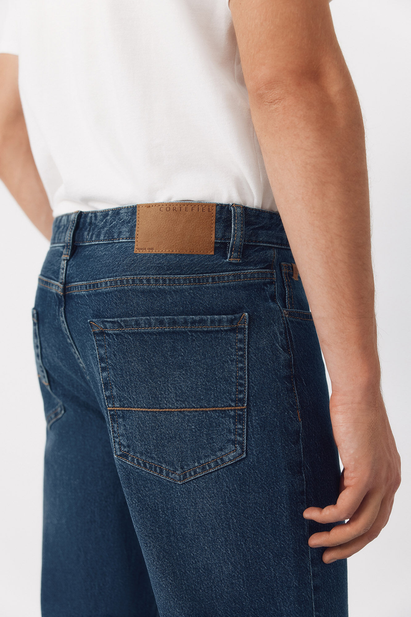 Cortefiel Straight fit jeans Blue