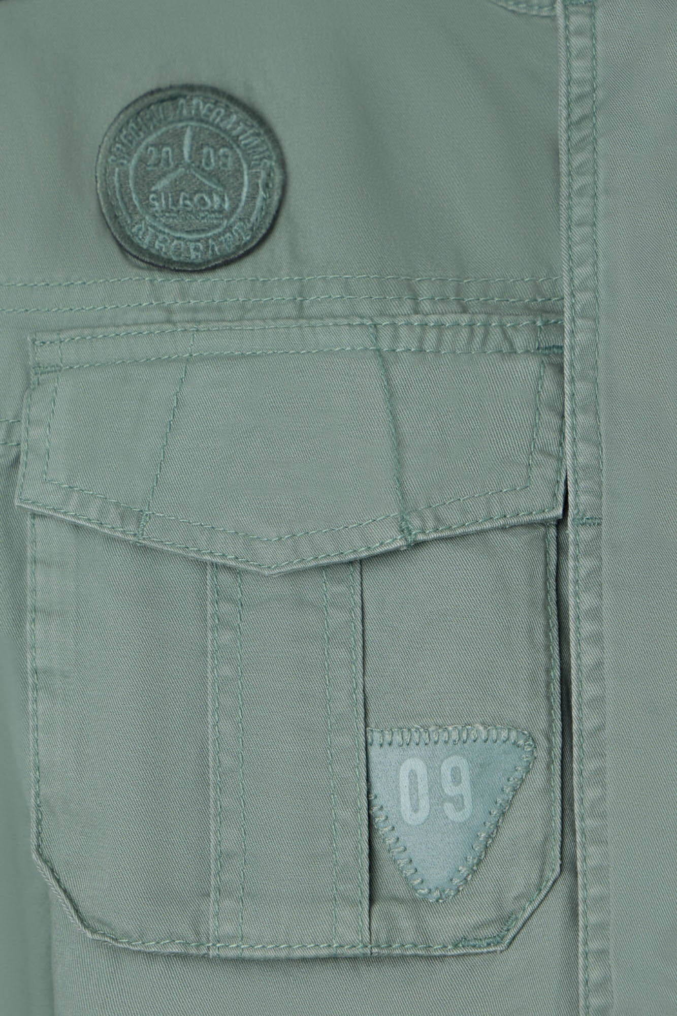 Silbon Military garment dye parka Green