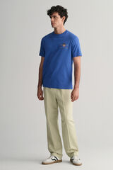 Gant Embroidered T-shirt Archive Shield Blue