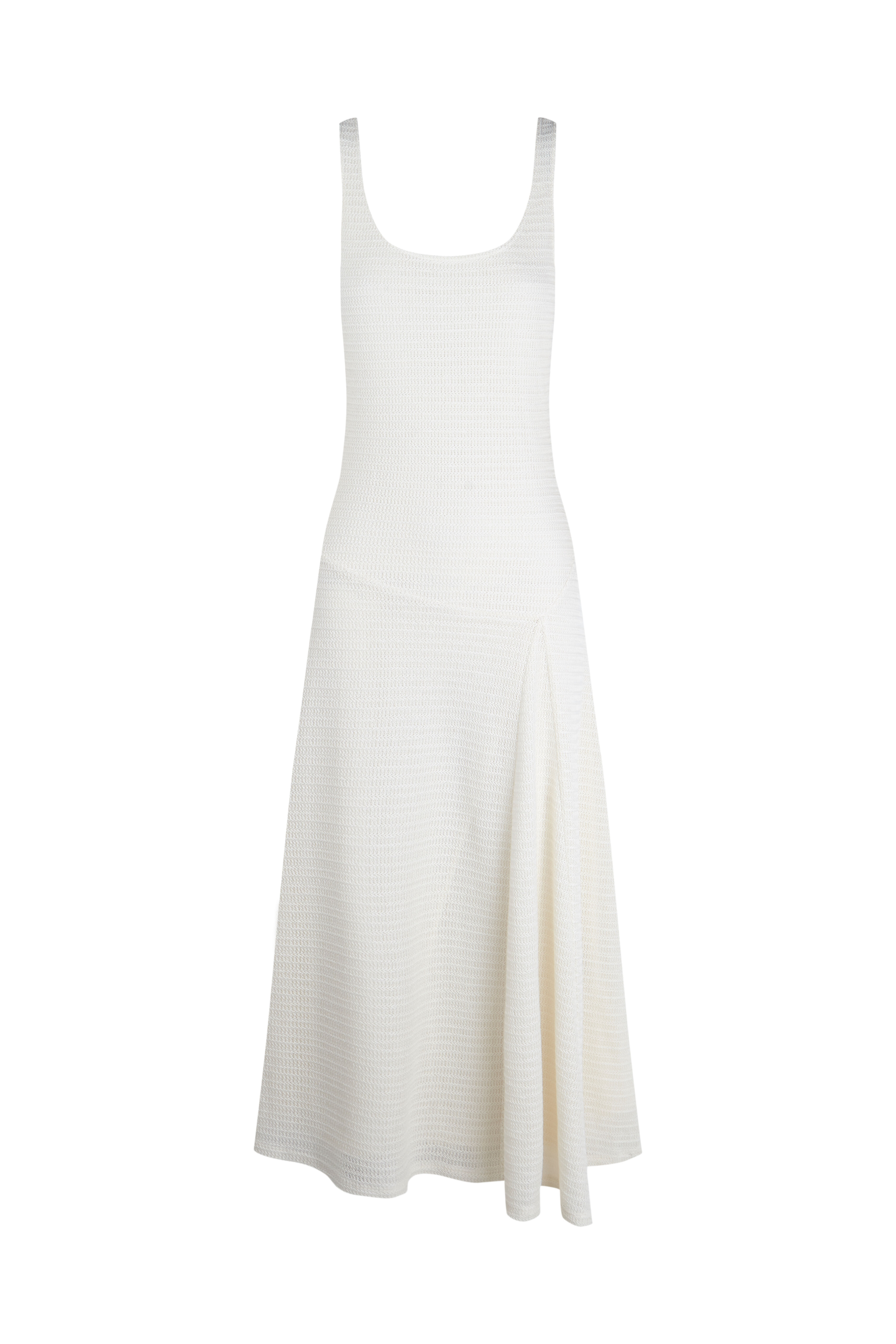 Slowlove Vestido tirantes estructura Ecru