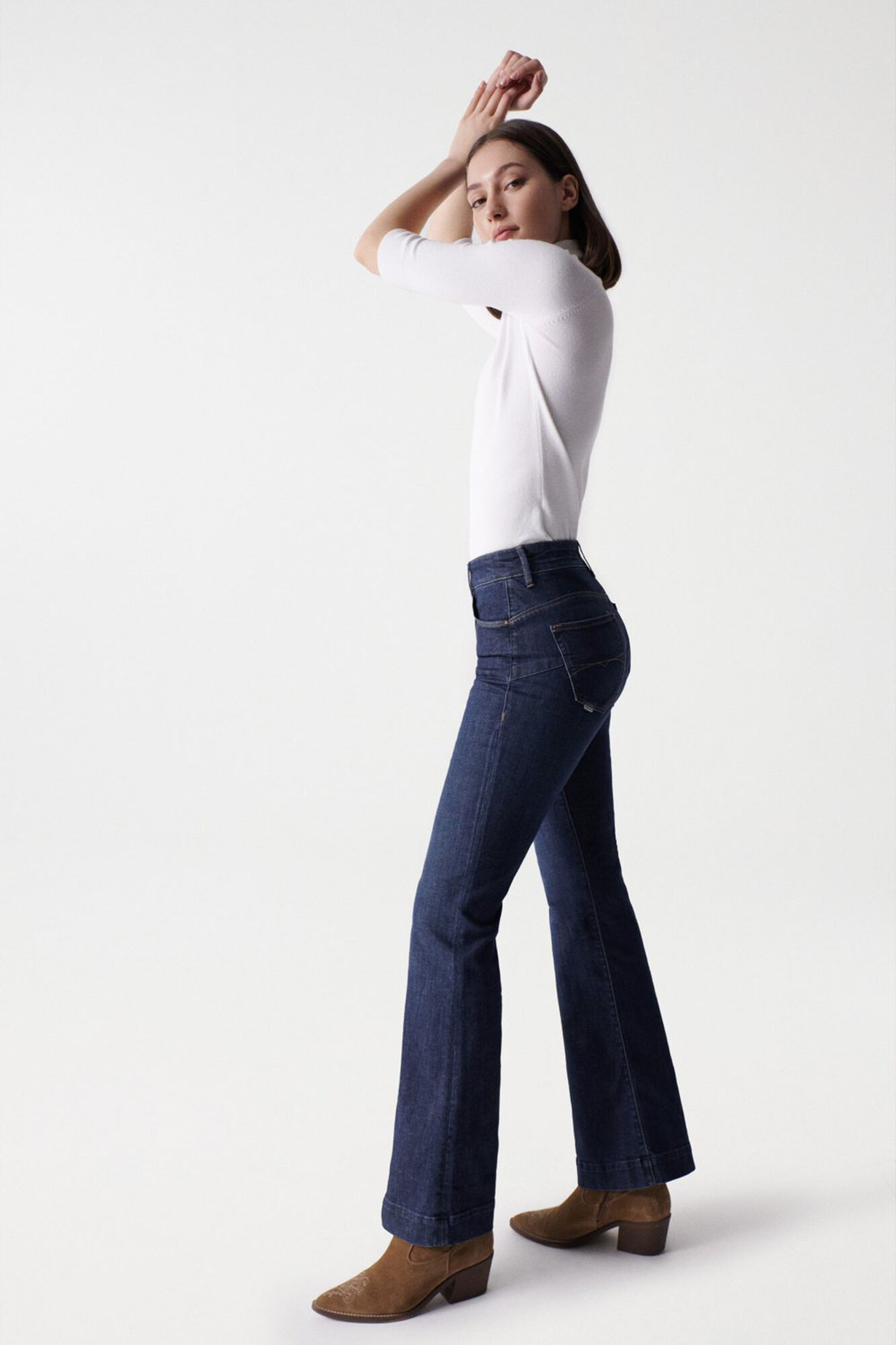 Salsa Jeans Faith push in flare jeans Blue
