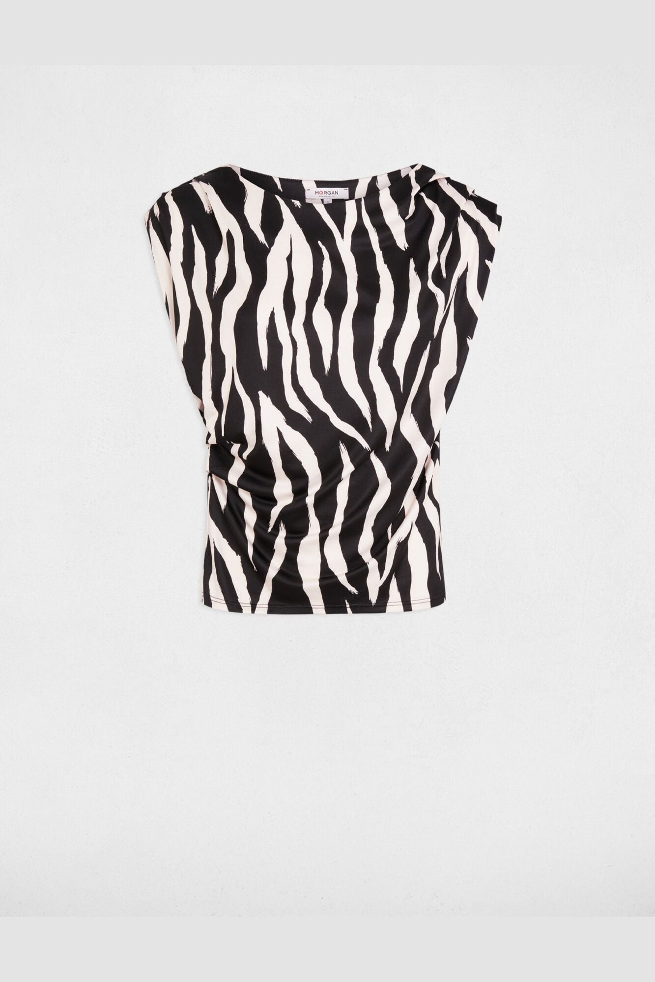 Morgan T-shirt justa sem mangas Impress&atilde;o