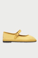 Flabelus Mercedita de lino Amarelo