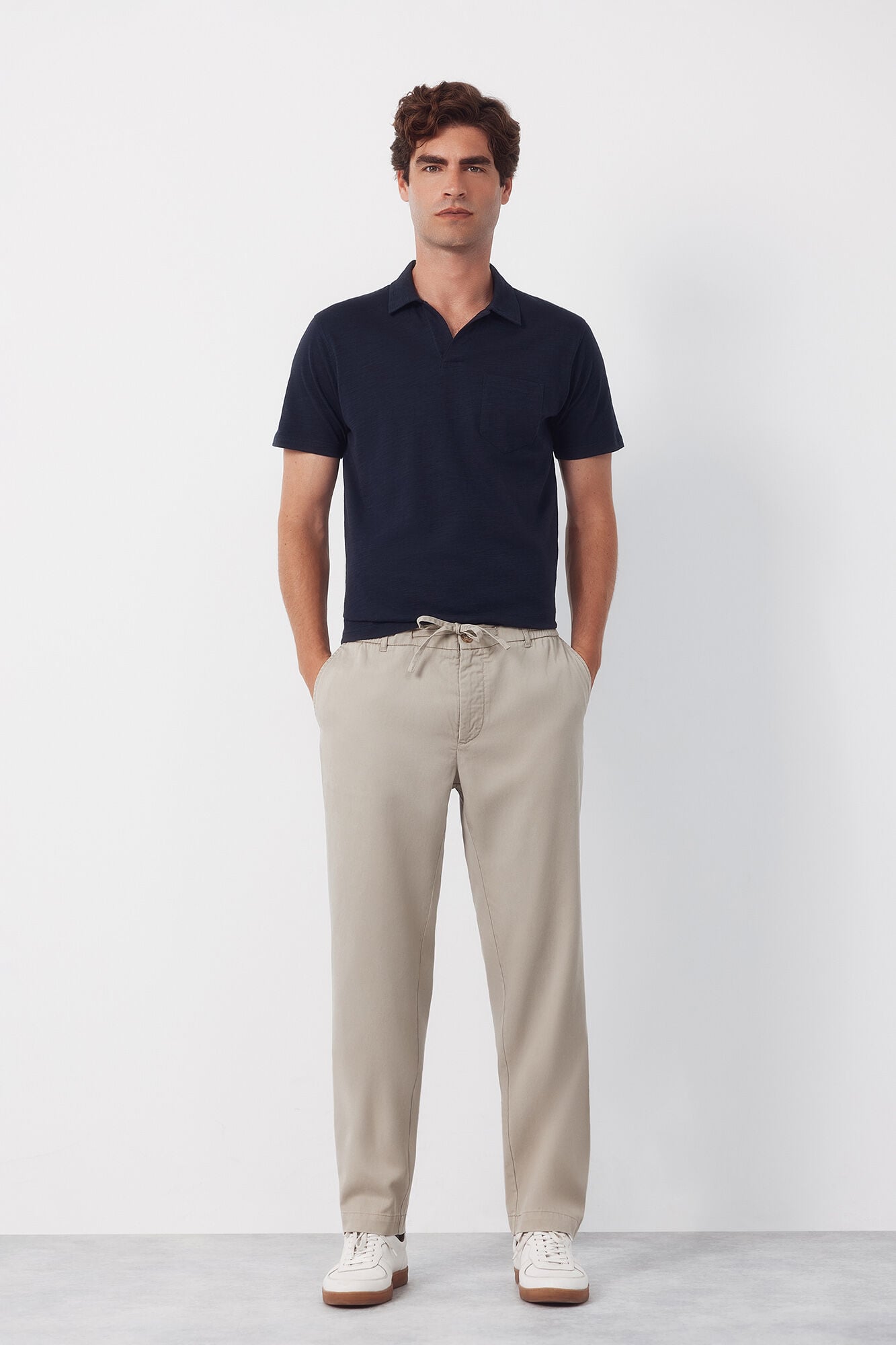 Cortefiel Lightweight tapered chinos