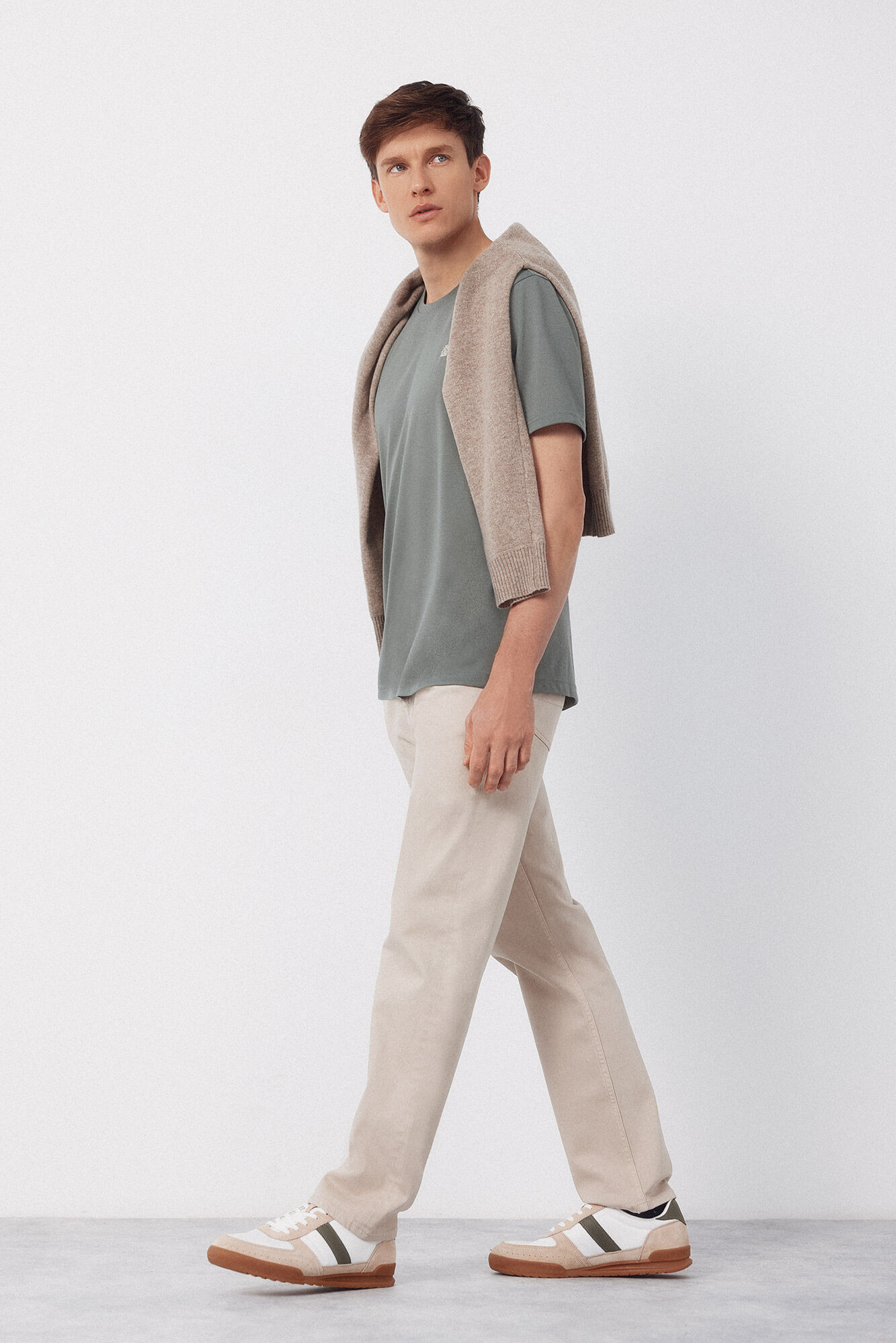 Cortefiel COOLMAX&reg; T-shirt Kaki