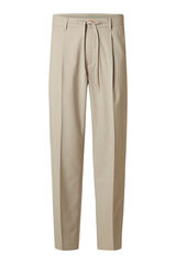 Selected Casual trousers with darts made from recycled materials Grey