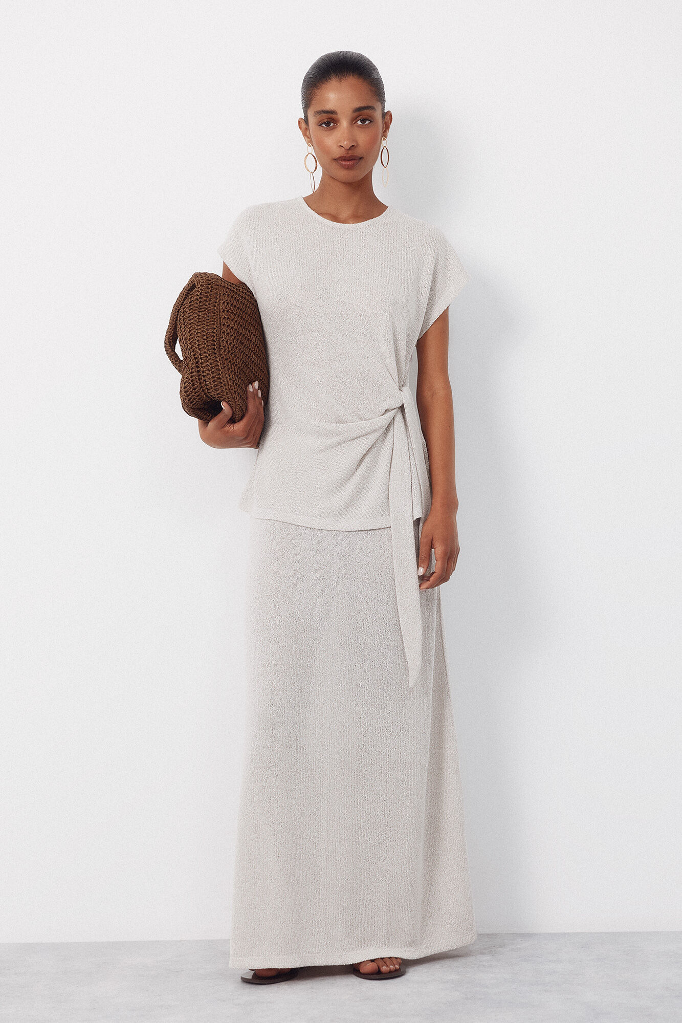 Cortefiel Jersey-knit skirt