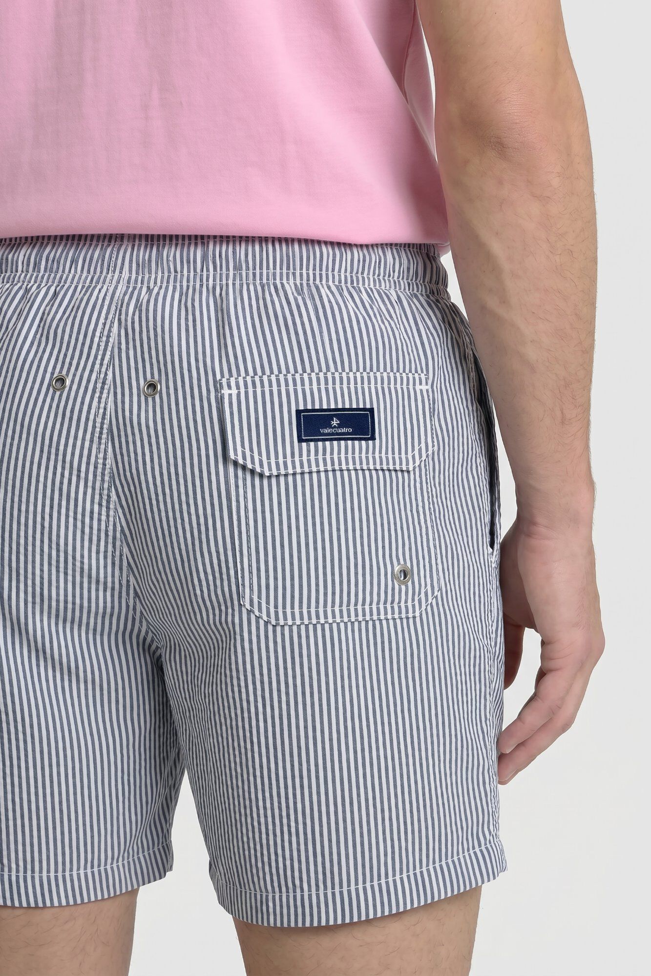 Valecuatro Ba&ntilde;ador estampado a rayas