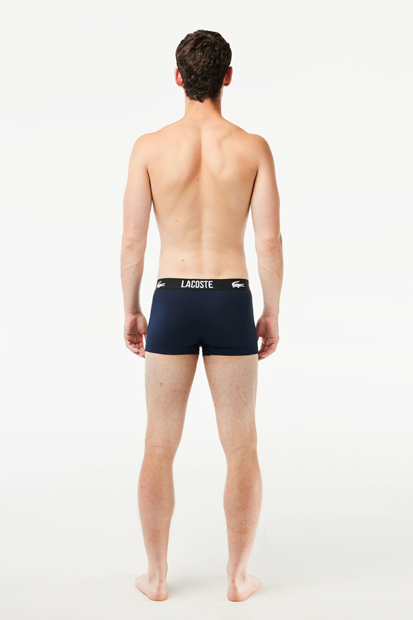 Lacoste Pack de 3 calzoncillos de algod&oacute;n el&aacute;stico