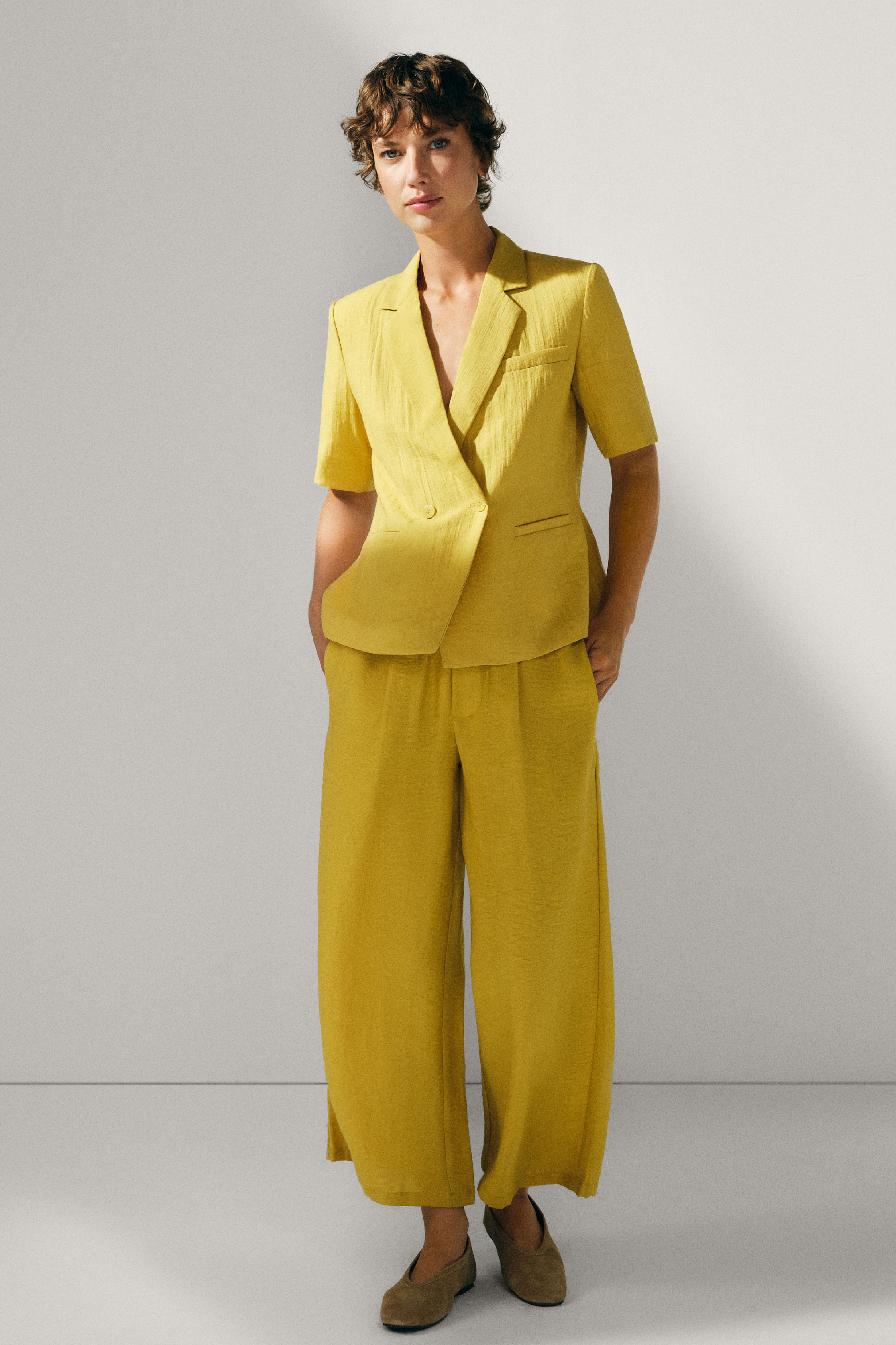 Cortefiel Fluid wide trousers