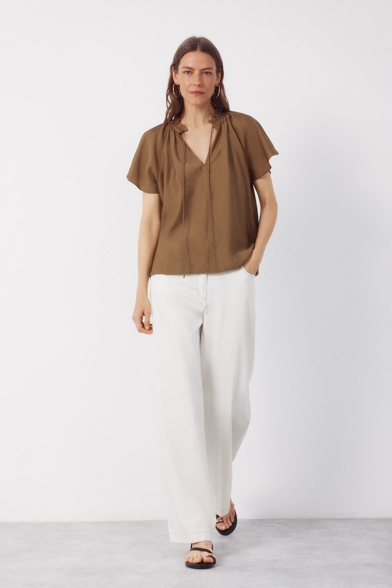 Cortefiel Raglan sleeve blouse
