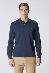 Us Polo Polo de manga comprida obrigat&oacute;ria Azul