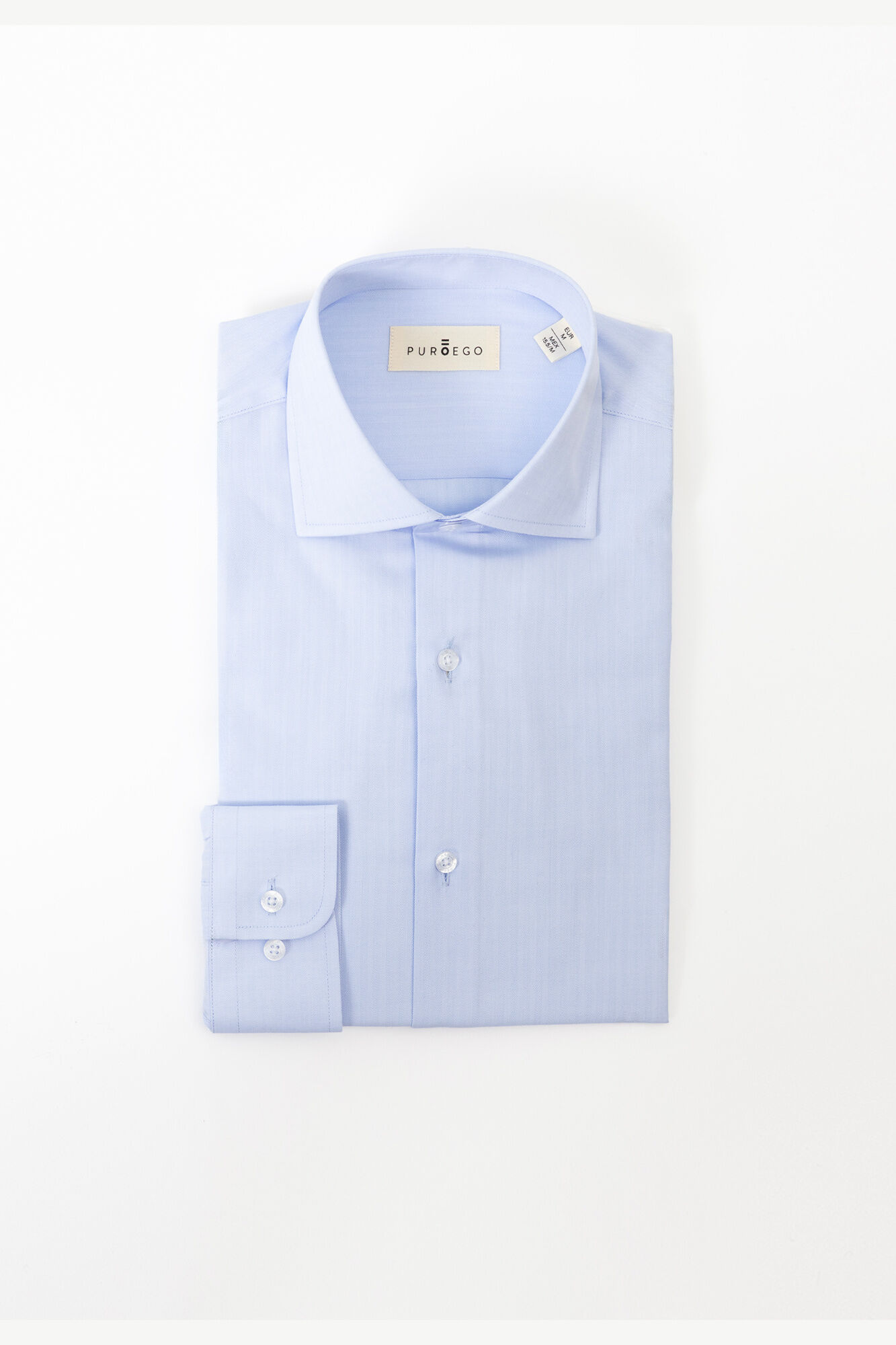 PuroEGO Camisa de vestir espiga Azul