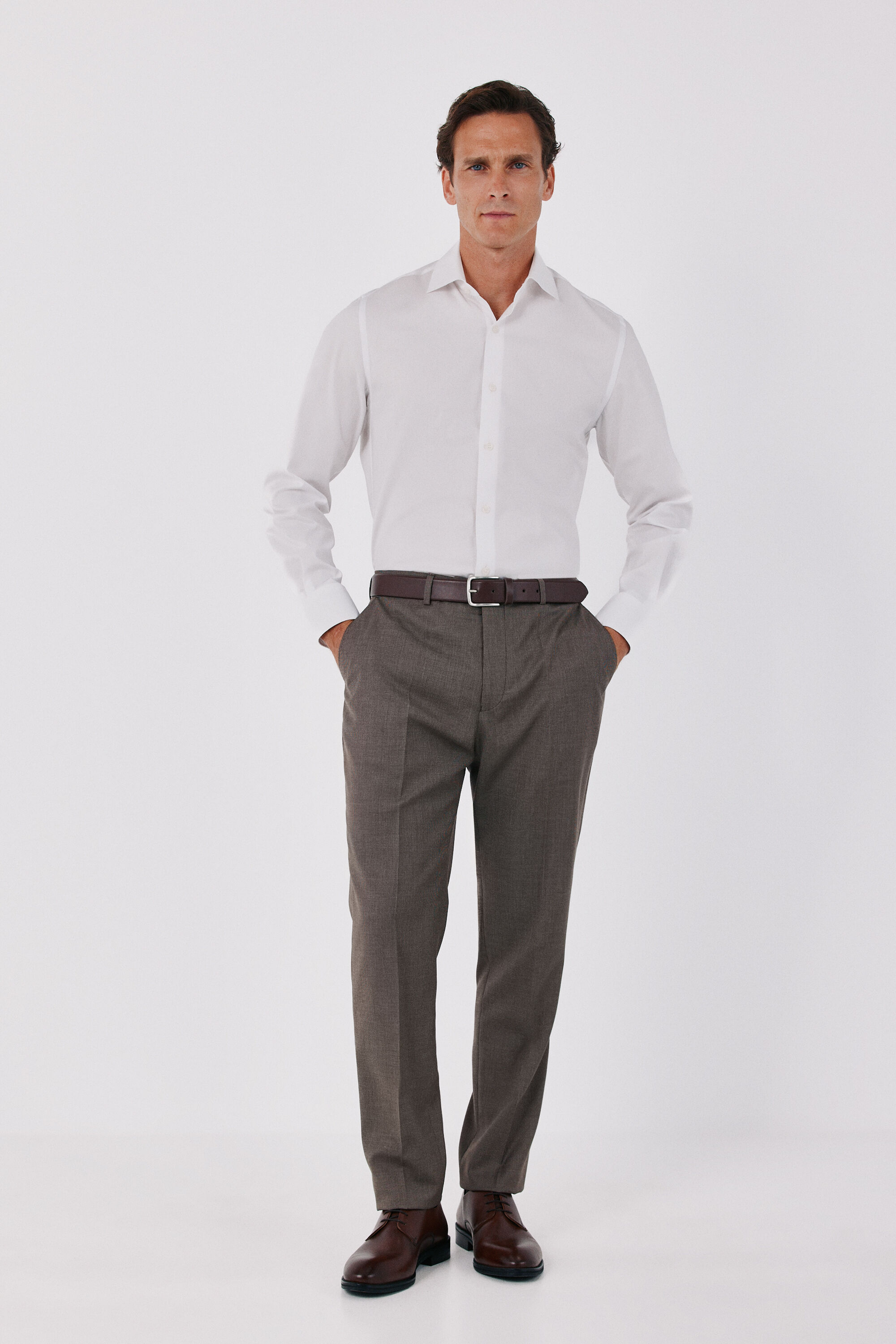 Cortefiel Plain easy-iron dress shirt