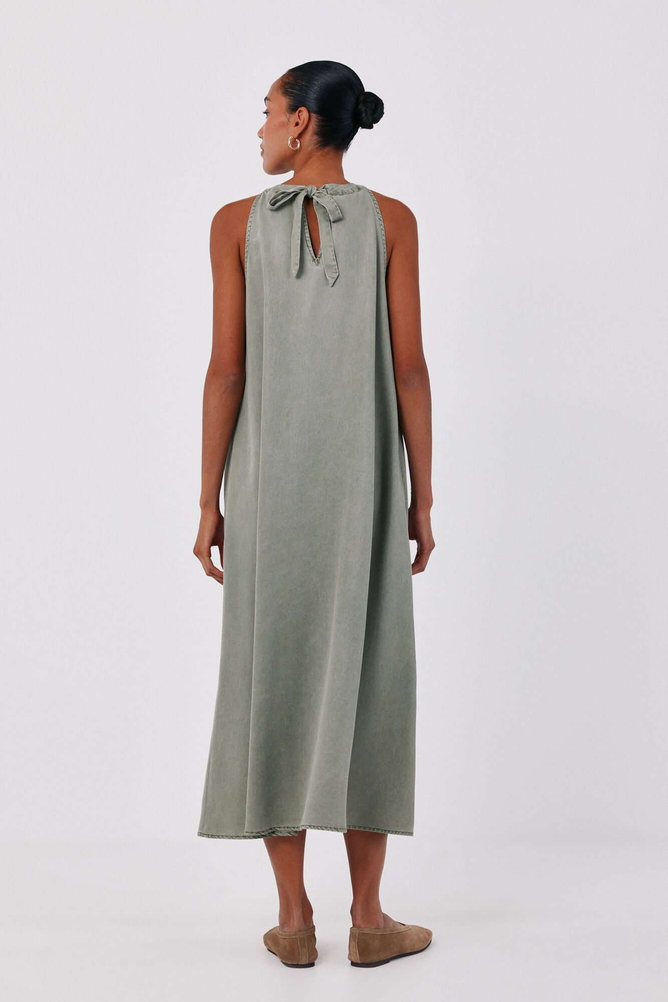 Cortefiel Halterneck denim dress